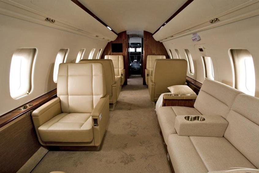 салон, интерьер Gulfstream G250